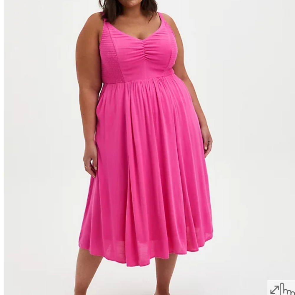 YELLOW TorridS mocked Rush Midi Dress